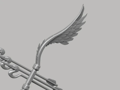 Arco de p&aacute;jaro estilizado Modelo 3D