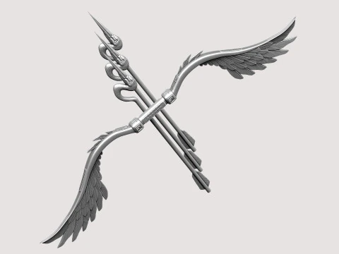 Arco de p&aacute;jaro estilizado Modelo 3D