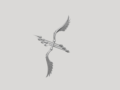 Stylized Bird Bow 3D मॉडल