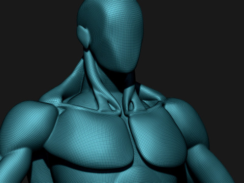 Stylized Human Body 3D Model