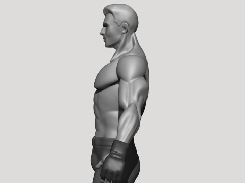 Stylized MMA Fighter 3D Model