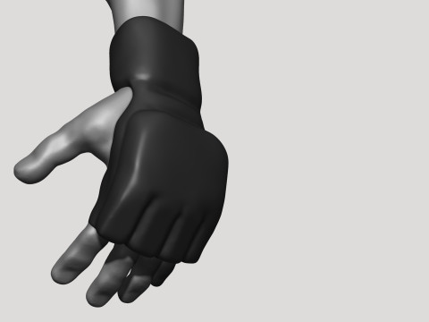 Stylized MMA Fighter 3D Model