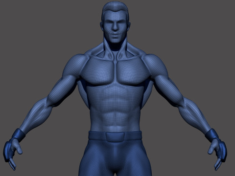 Stylized MMA Fighter 3D Model
