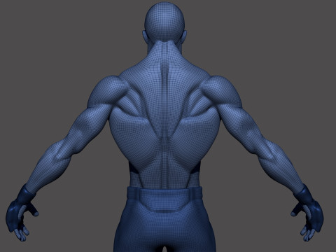 Stylized MMA Fighter 3D Model