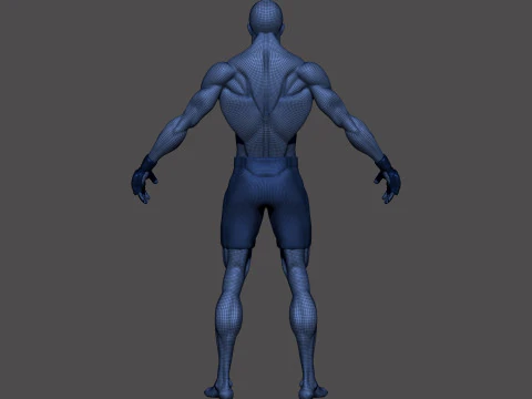 Stylized MMA Fighter 3D Model