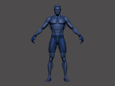 Stylized MMA Fighter 3D Model