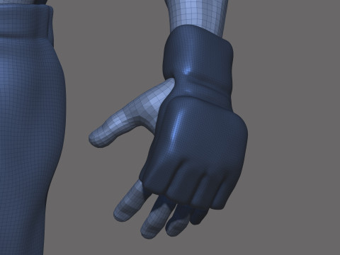 Stylized MMA Fighter 3D Model