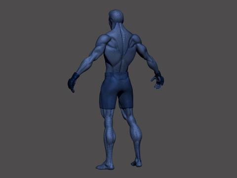 Stylized MMA Fighter 3D Model