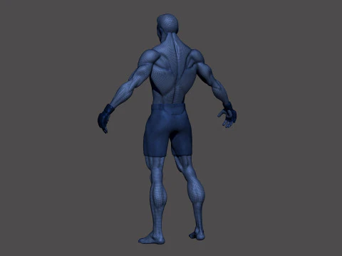 Stylized MMA Fighter 3D Model