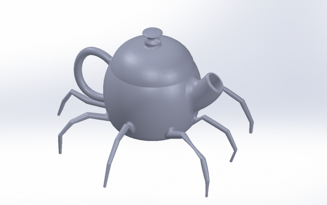 Tetera espeluznate 3Dモデル .c4d .max .obj .3ds .fbx .stl .blend