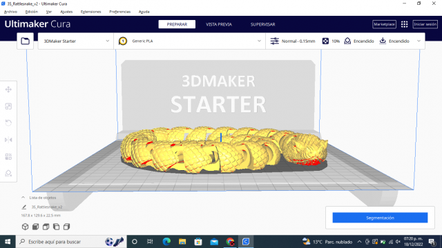 Rattlesnake Model do druku 3D .c4d .max .obj .3ds .fbx .stl .blend 