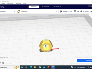 Hexagonal bolt type M10 3D Print Model