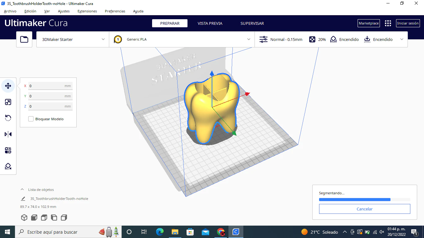 Portaspazzolino Modello di stampa 3D .c4d .max .obj .3ds .fbx .stl .blend