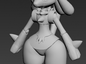 Lucario figure pokemon 3D Print Model