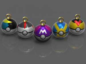 Collectible pokeballs 3D 打印模型