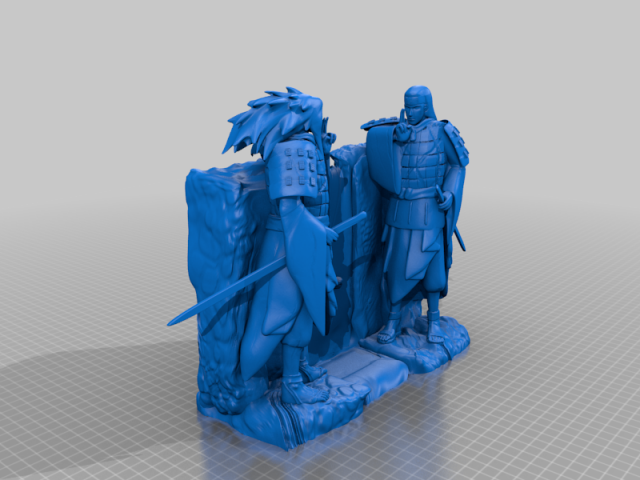 Naruto valley of the end Modello di stampa 3D .c4d .max .obj .3ds .fbx .stl .blend 