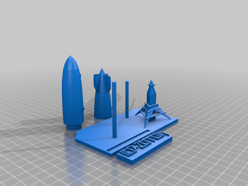 Led Zeppelin 3D Print Model .c4d .max .obj .3ds .fbx .stl .blend 