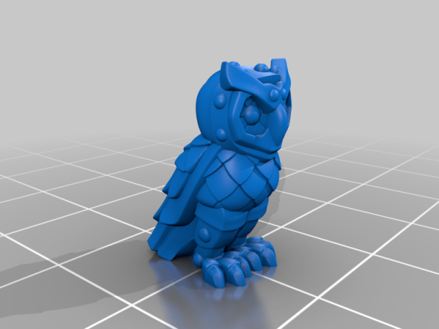 Owl mechanical 3D Принт Модель .c4d .max .obj .3ds .fbx .stl .blend 
