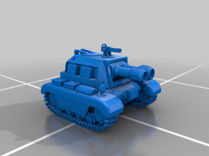 Articulated tank 3D 打印模型