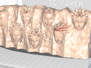 Hokage Mountain 3D 打印模型