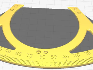 Sekstant 3D Baskı Modeli