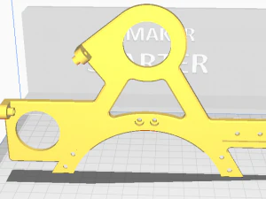 Sekstant 3D Baskı Modeli