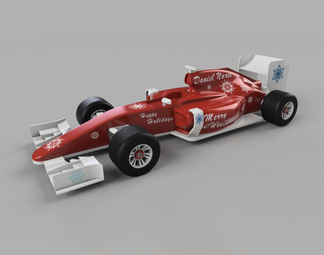 FORMULA 1 RACE CAR 3D 打印模型 .c4d .max .obj .3ds .fbx .stl .blend