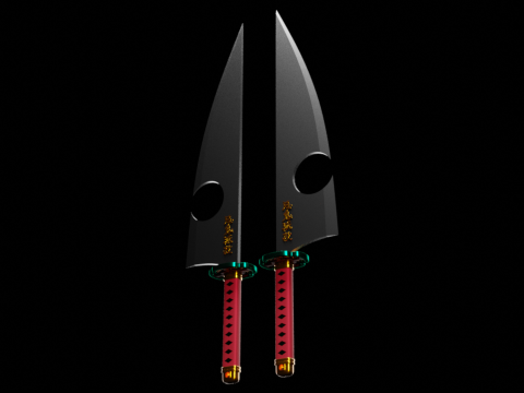 Uzui Tengen Swords - Demon Slayer 3D 打印模型