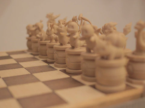 Pokemon version chess 3D Print Model