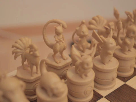 Pokemon version chess 3D Print Model