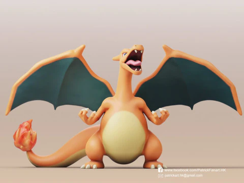 Pokémon Charizard Modelo de Impressão 3D