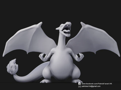 Pokemon Charizard 3D Print Model