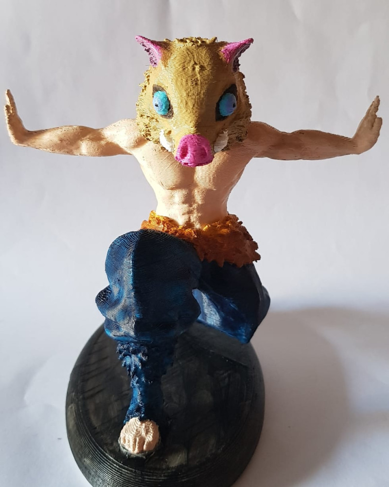 Inosuke Hashibira Demon Slayer 3Dプリントモデル .c4d .max .obj .3ds .fbx .stl .blend