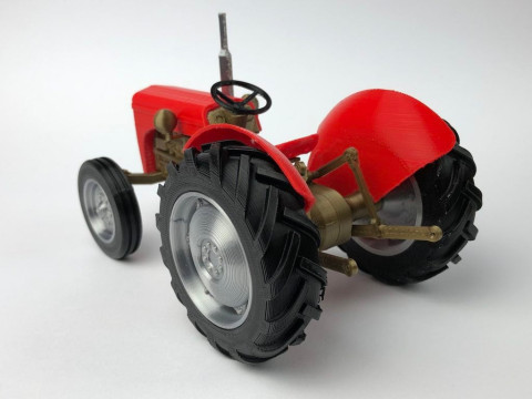 TRACTOR - FERGUSON TE20 - FULLY PRINTABLE KIT - 1-18 SCALE 3D प्रिंट मॉडल