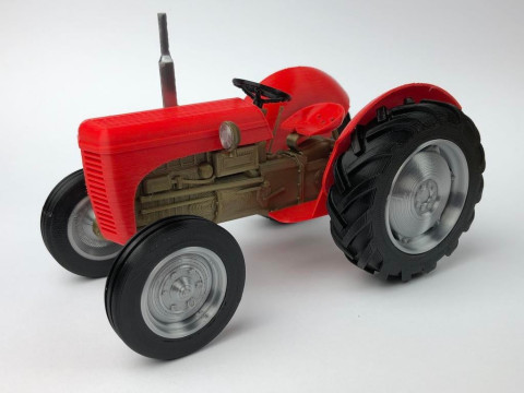 TRACTOR - FERGUSON TE20 - FULLY PRINTABLE KIT - 1-18 SCALE 3D प्रिंट मॉडल