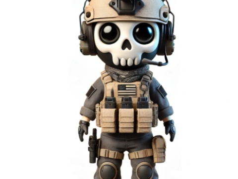 Ghost Call of Duty 3D 打印模型