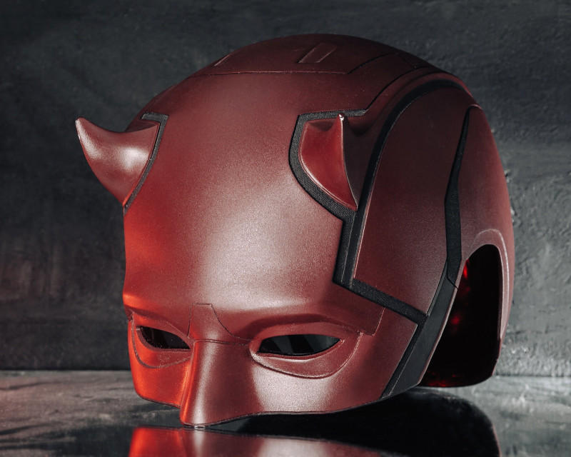 DareDevil Helmet 3D प्रिंट मॉडल .c4d .max .obj .3ds .fbx .stl .blend 