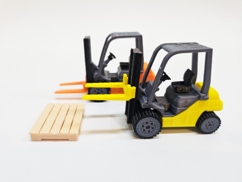 Forklift Kit Card with Pallet 3D 打印模型