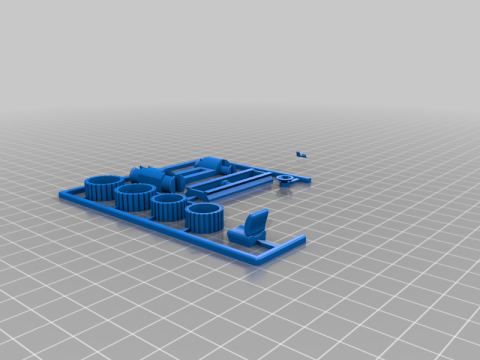 Forklift Kit Card with Pallet 3D Принт Модель