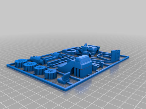 Forklift Kit Card with Pallet 3D Принт Модель