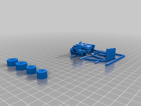 Forklift Kit Card with Pallet 3D Принт Модель