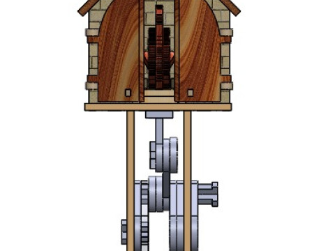 Automaton Model - Bird House - 3D Print Model 3D Принт Модель