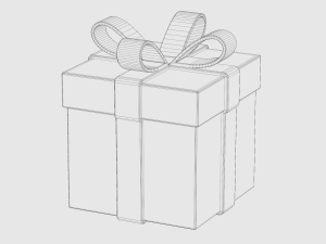 Wrapped X-Mas Gift Modelo 3D
