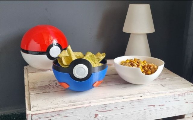 Pokebowl 3D 打印模型 .c4d .max .obj .3ds .fbx .stl .blend 
