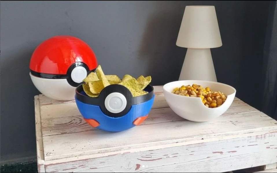 Pokebowl 3D Print Model .c4d .max .obj .3ds .fbx .stl .blend 