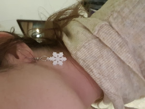 Snowflakes earring 3D 打印模型