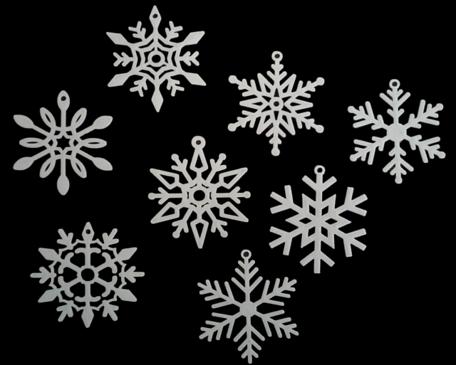 Snowflakes 3Dプリントモデル .c4d .max .obj .3ds .fbx .stl .blend 