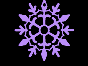 Snowflakes 3Dプリントモデル