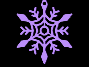 Snowflakes 3Dプリントモデル