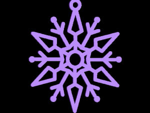 Snowflakes 3Dプリントモデル